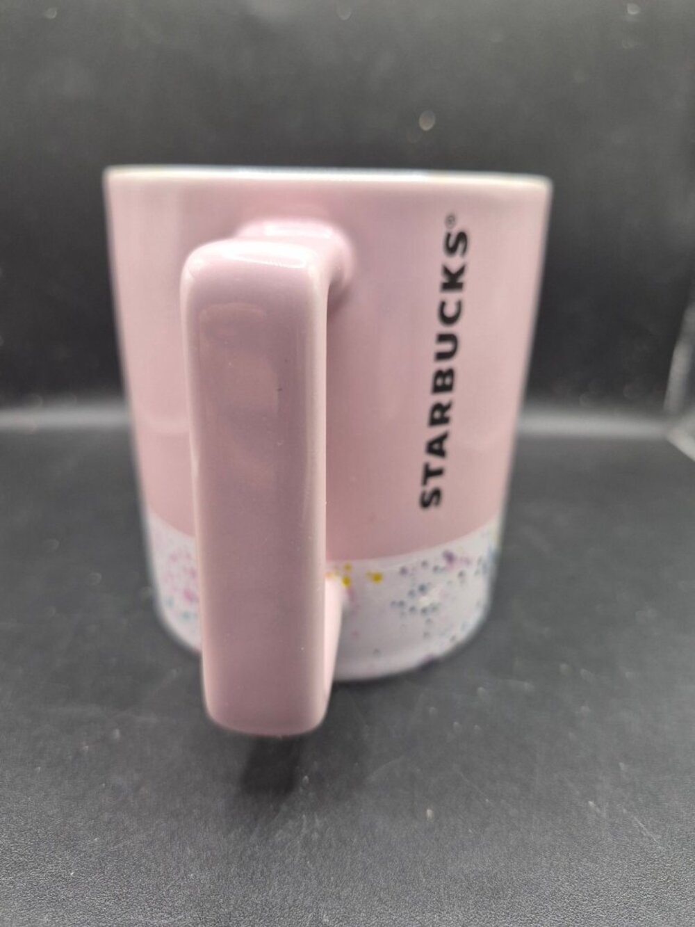 Starbucks Pink Ceramic Mug With Splatter Confetti Design 12oz 2017 Edition - Picture 4 of 6